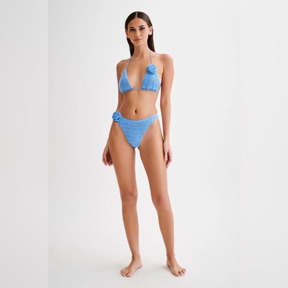 NWT Meshki Rose Crochet Bikini - Picture 1 of 6